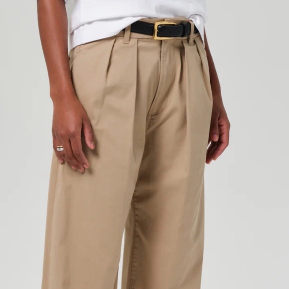 Citizens of Humanity Petra Pleated Trouser Pants High Rise Wide Leg Sz 27 - Picture 2 of 14